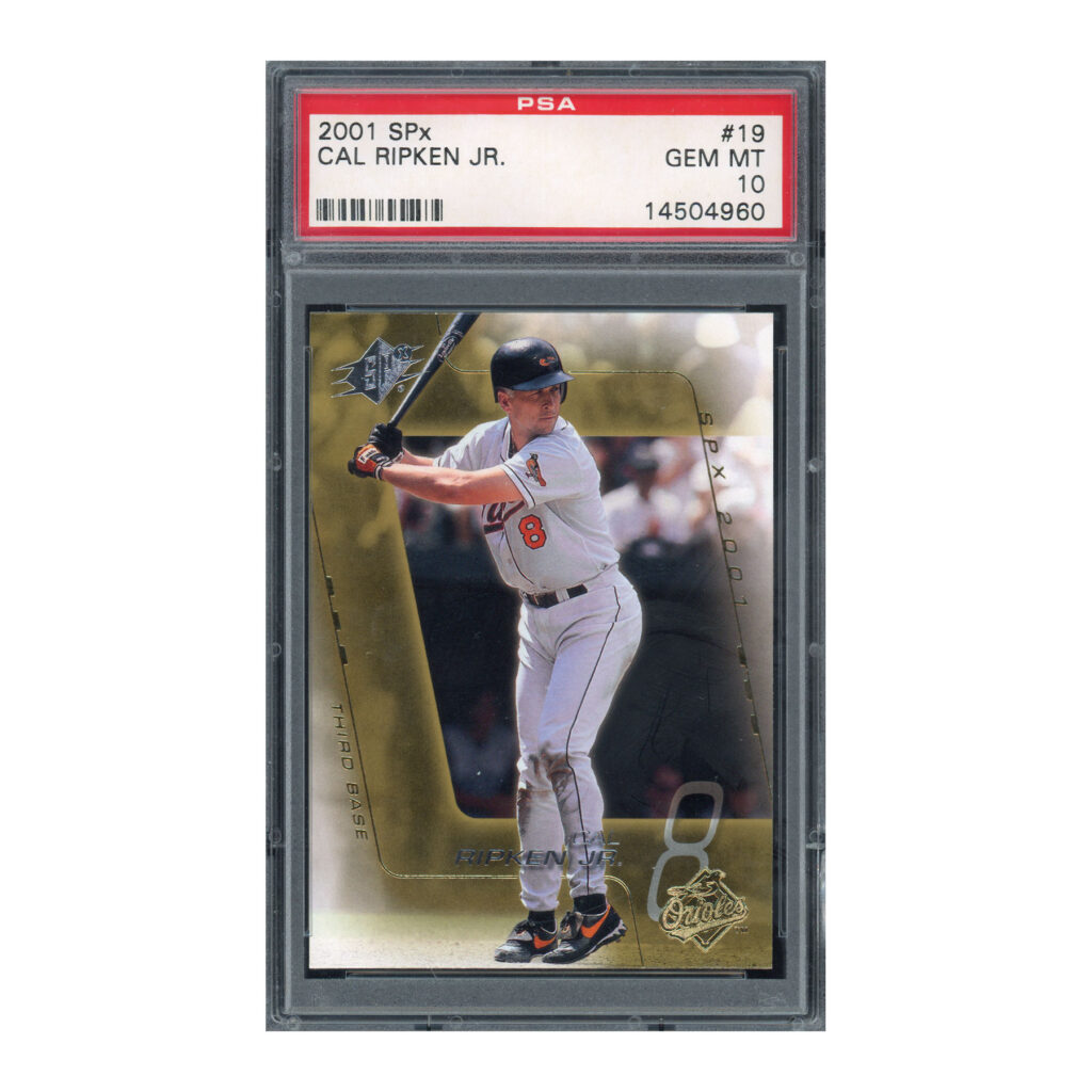 2001 SPX #19 Cal Ripken PSA 10 gem mt mint orioles hof pop 27