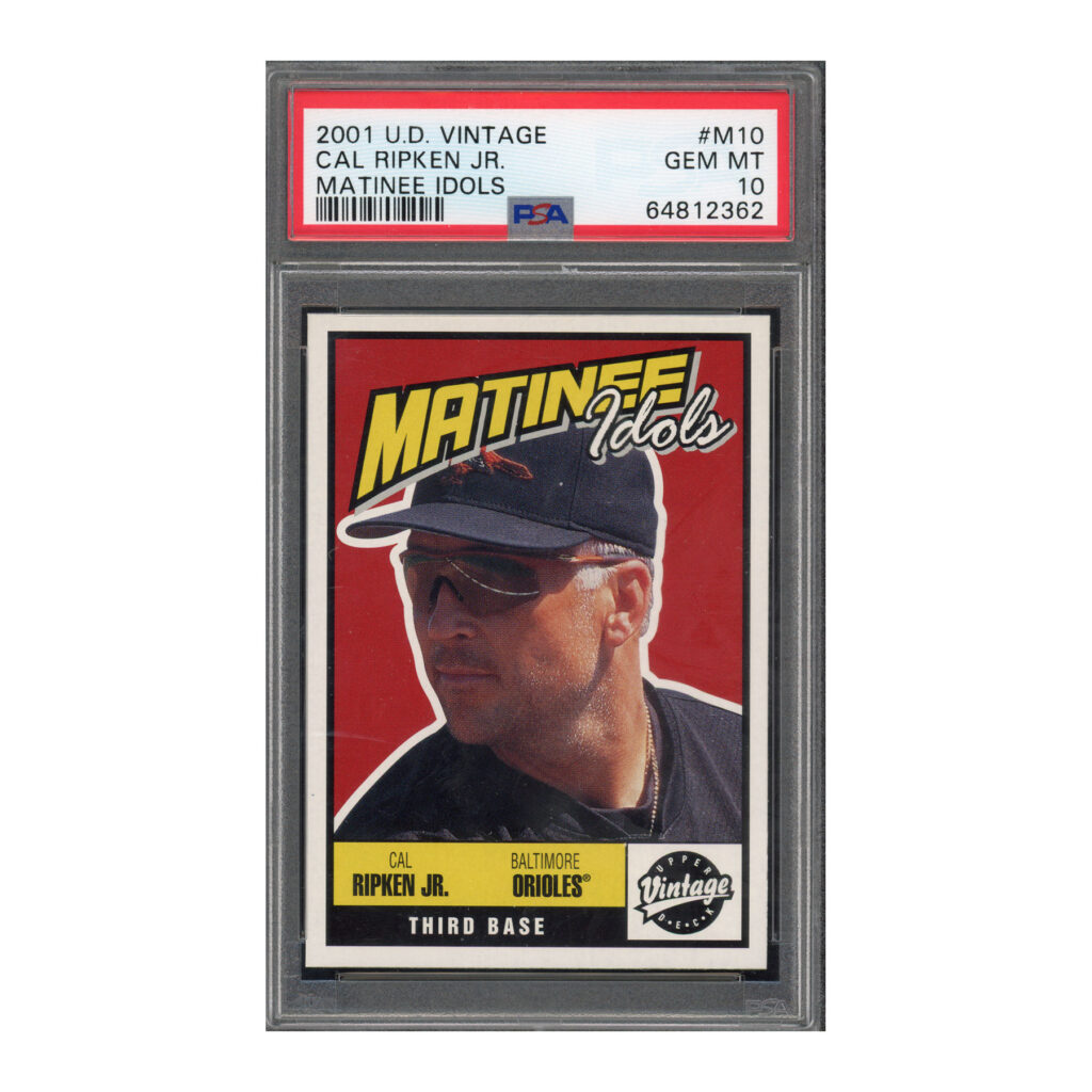 2001 UD Upper Deck Vintage #M10 Cal Ripken PSA 10 gem mt mint orioles hof pop 8