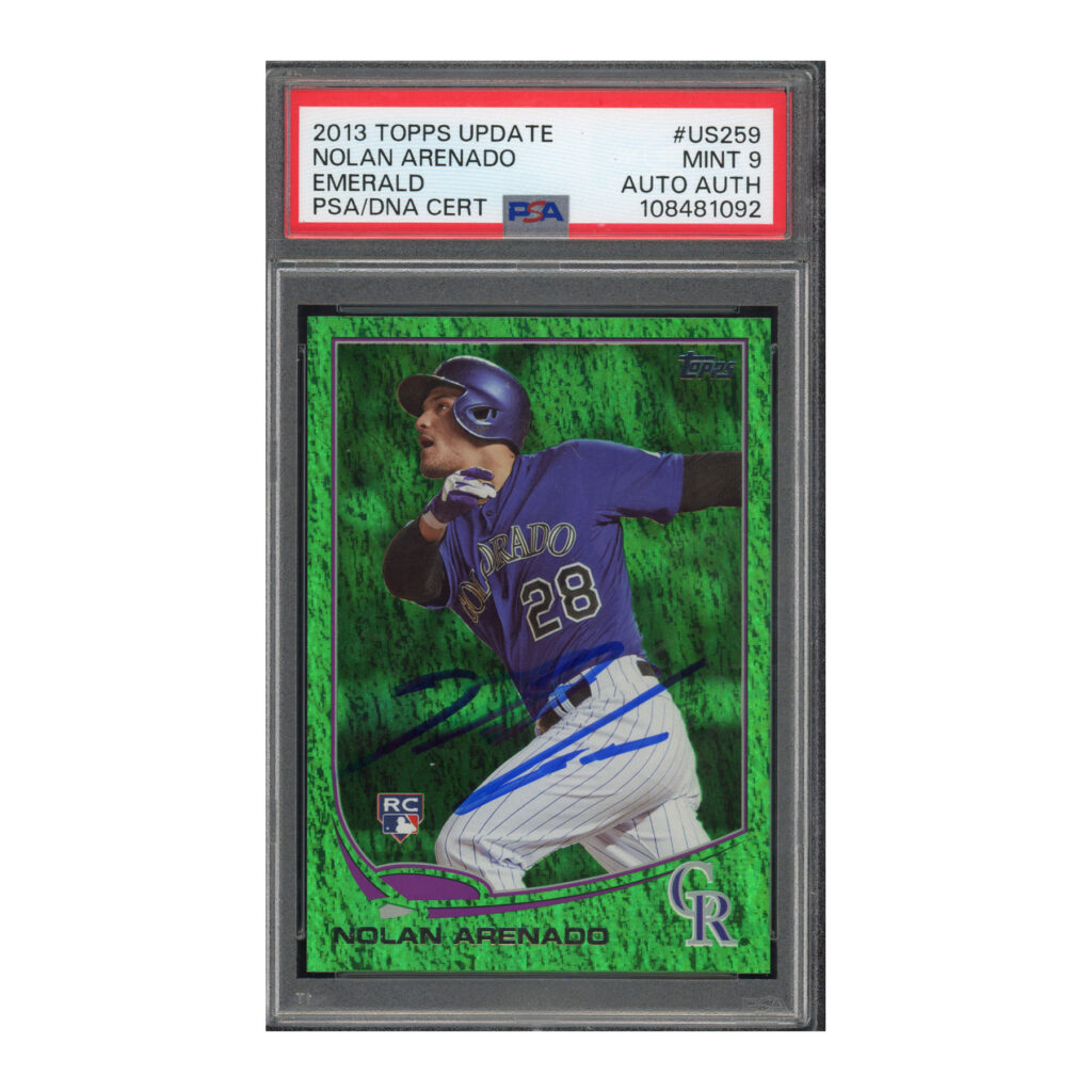 2013 Topps Update #US259 Nolan Arenado PSA 9 Auto
