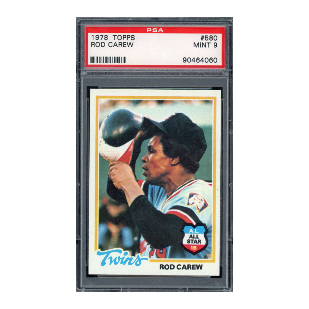 1978 Topps #580 Rod Carew PSA 9