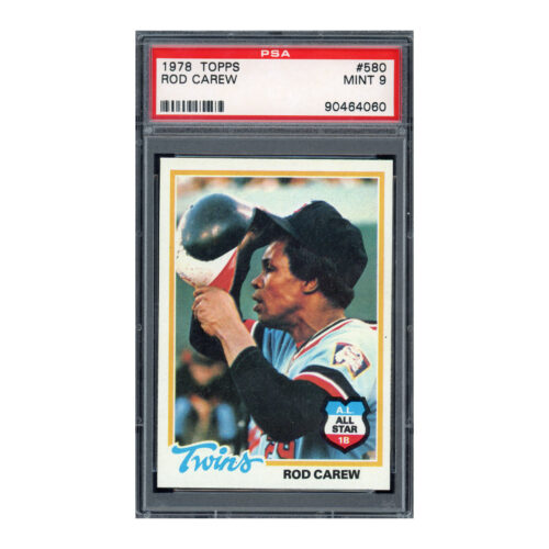 1978 Topps #580 Rod Carew PSA 9
