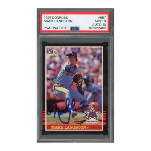 1985 Donruss #557 Mark Langston PSA 9 Auto 10