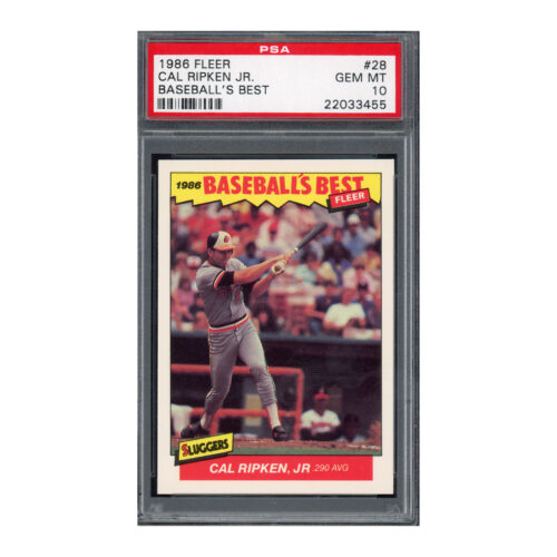 1986 Fleer Baseball's Best #28 Cal Ripken PSA 10