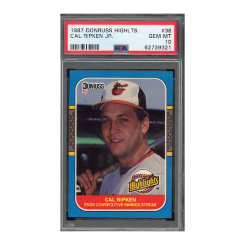 1987 Donruss Highlights #38 Cal Ripken PSA 10