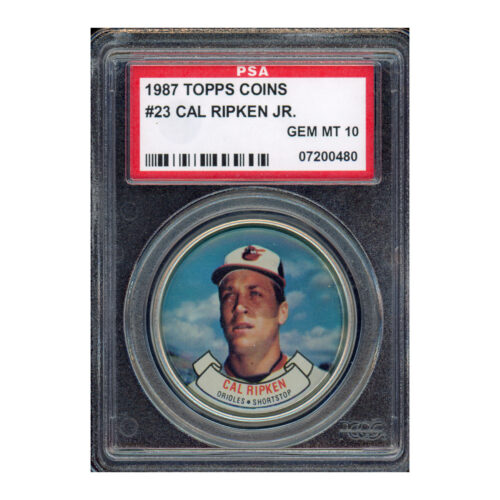 1987 Topps Coins #23 Cal Ripken PSA 10