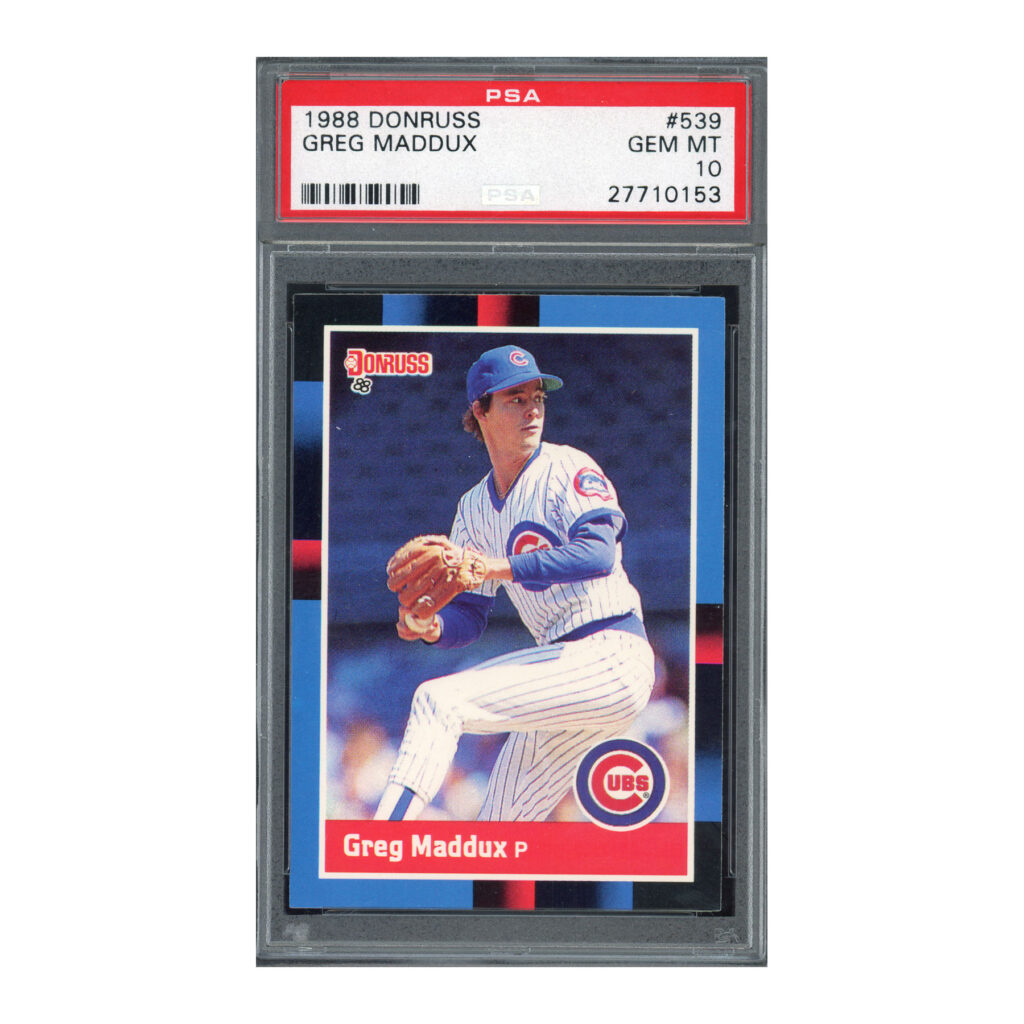 1988 Donruss #539 Greg Maddux PSA 10