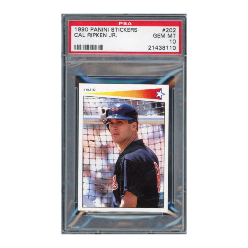 1990 Panini Stickers #202 Cal Ripken PSA 10