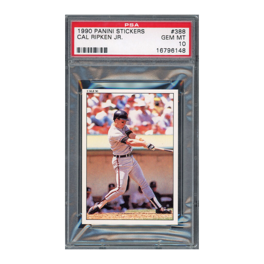 1990 Panini Stickers #388 Cal Ripken PSA 10