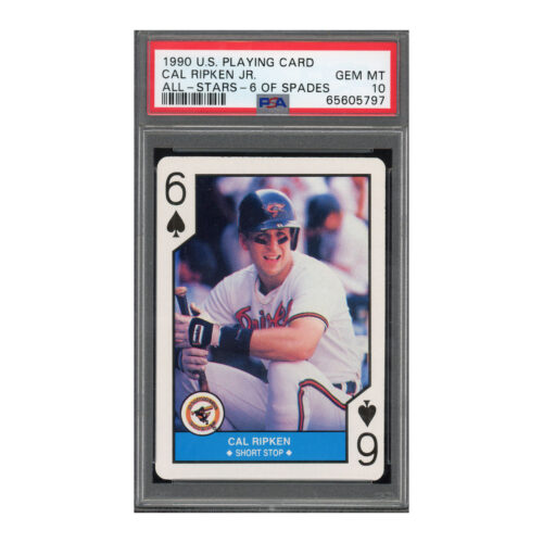 1990 U.S. Playing Card 6 Spades Cal Ripken PSA 10