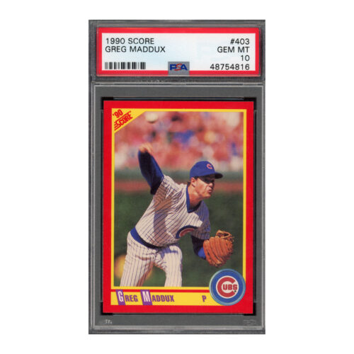 1990 Score #403 Greg Maddux PSA 10