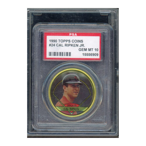 1990 Topps Coins #24 Cal Ripken PSA 10