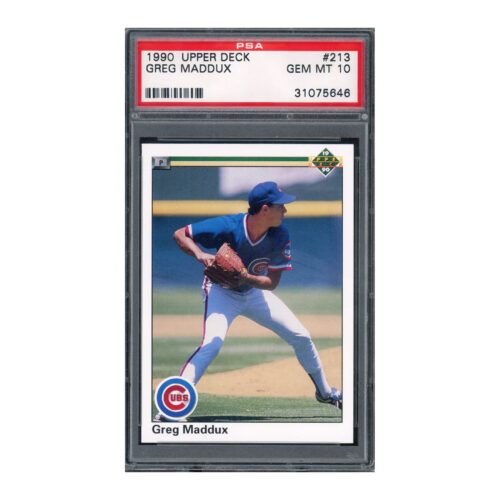 1990 Upper Deck #213 Greg Maddux PSA 10