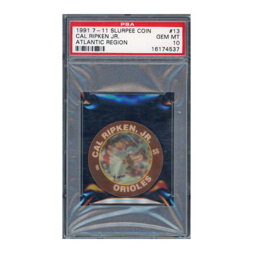 1991 7-11 Slurpee Coin Atlantic Region Cal Ripken PSA 10
