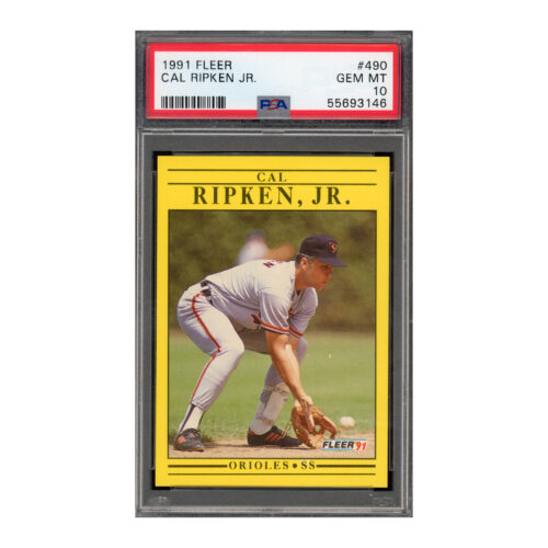 1991 Fleer #490 Cal Ripken PSA 10