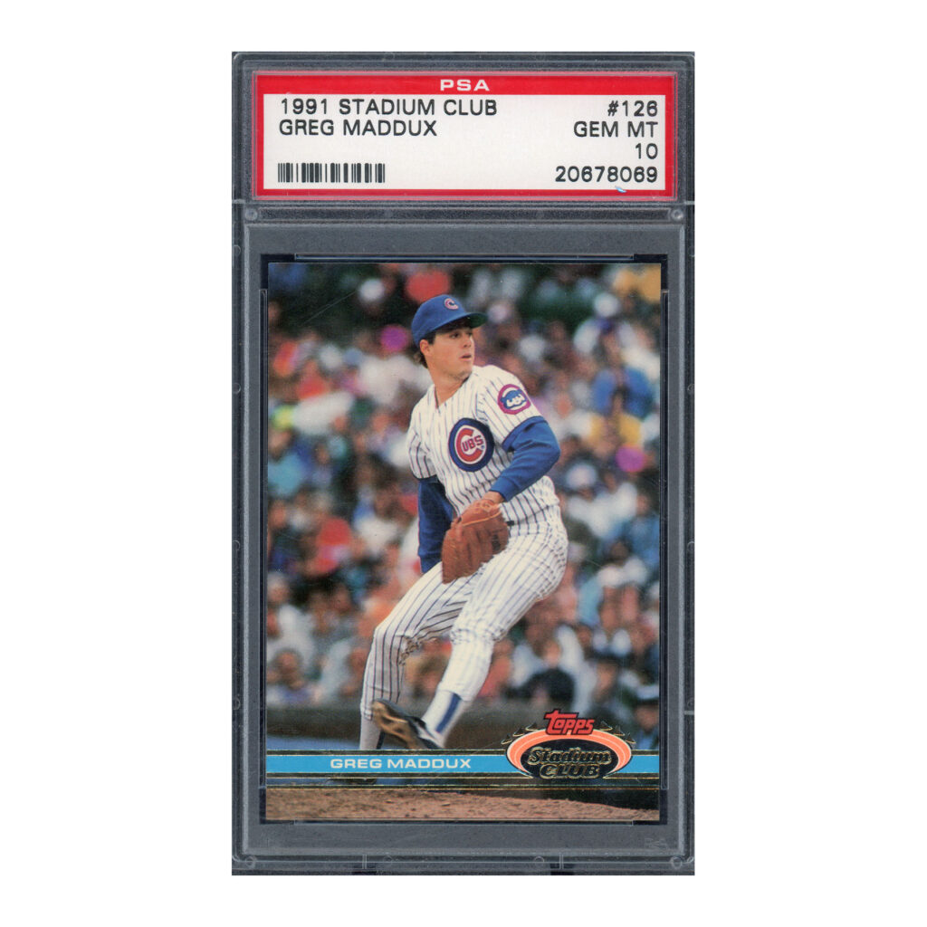 1991 Stadium Club #126 Greg Maddux PSA 10