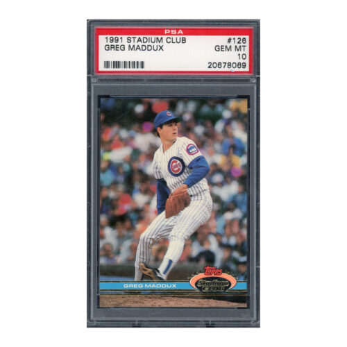 1991 Stadium Club #126 Greg Maddux PSA 10
