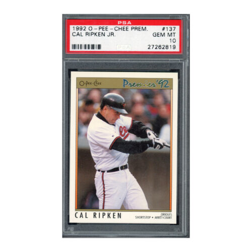 1992 OPC O-Pee-Chee Premium #137 Cal Ripken PSA 10