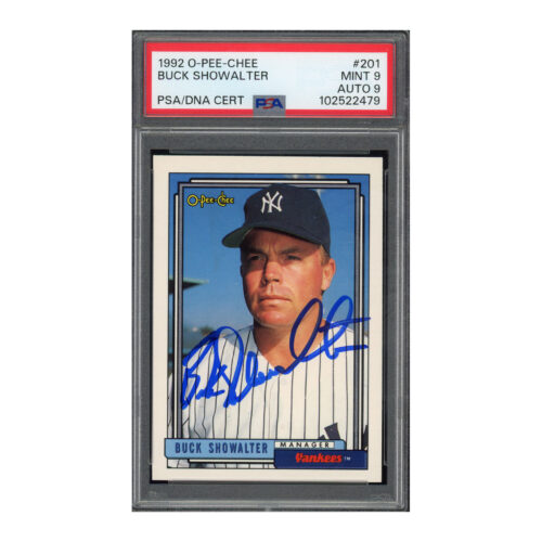 1992 OPC O-Pee-Chee #210 Buck Showalter PSA 9 Auto 9