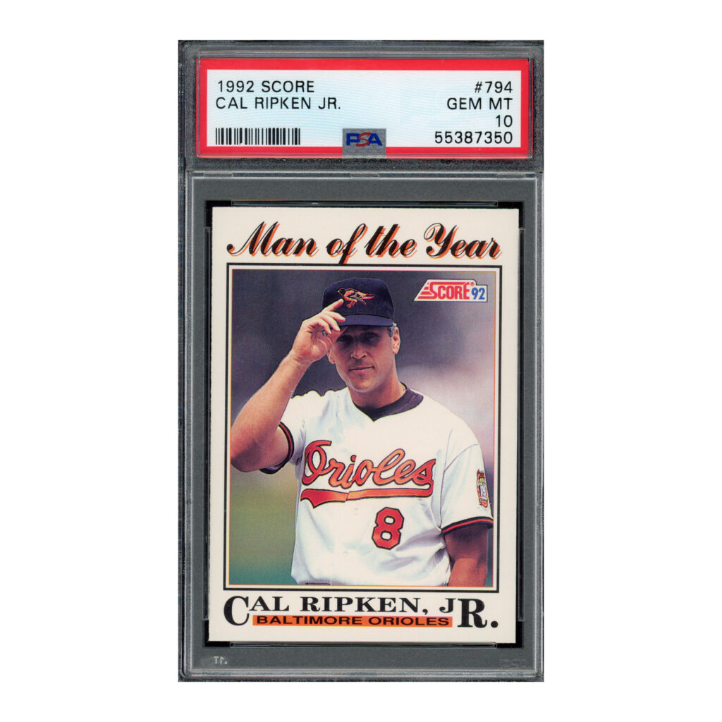 1992 Score #794 Cal Ripken PSA 10