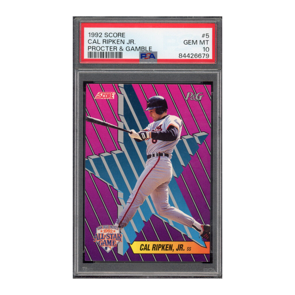 1992 Score Proctor & Gamble #5 Cal Ripken PSA 10