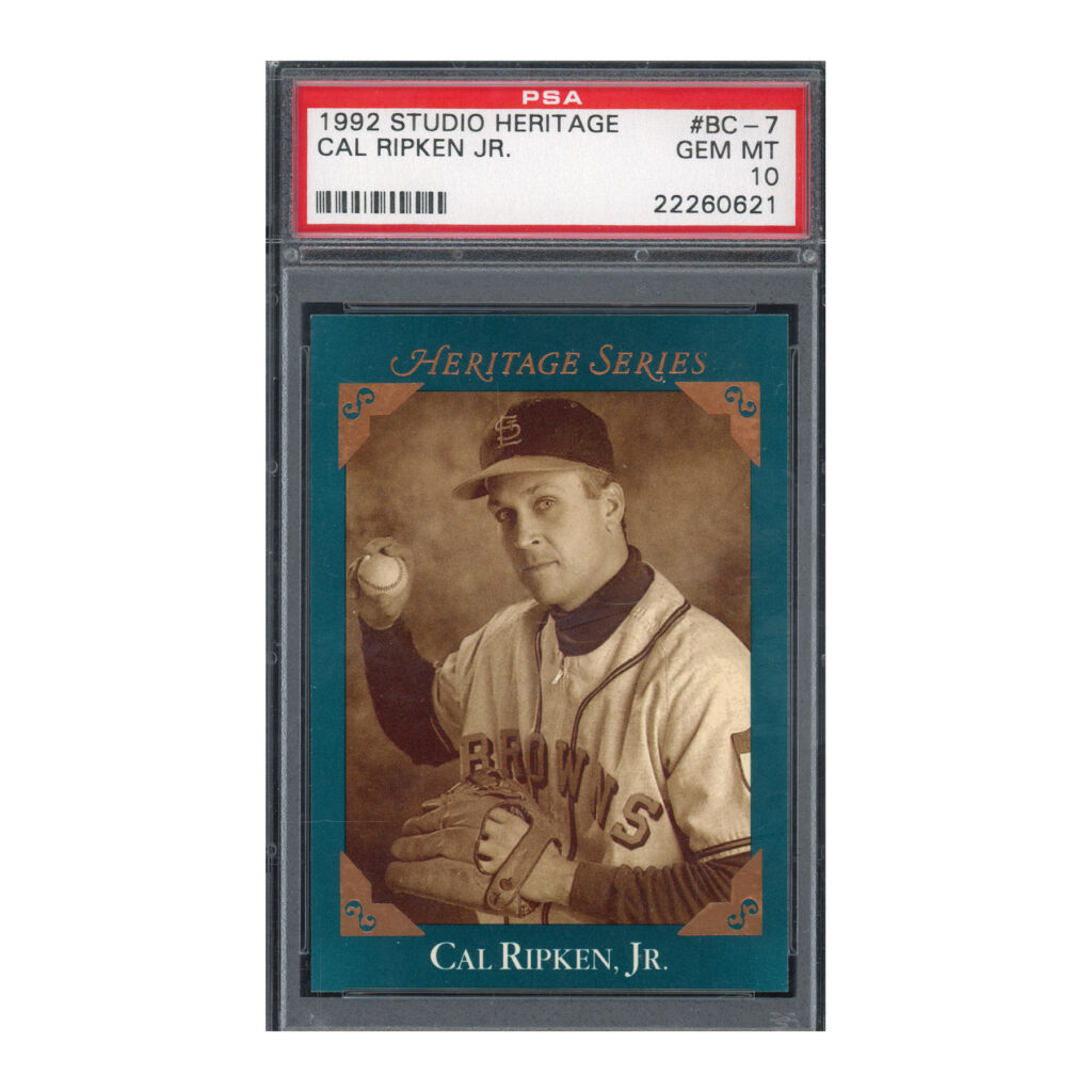 1992 Studio Heritage #BC-7 Cal Ripken PSA 10