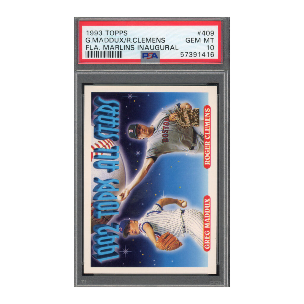 1993 Topps Marlins Inaugural #409 Clemens Maddux PSA 10