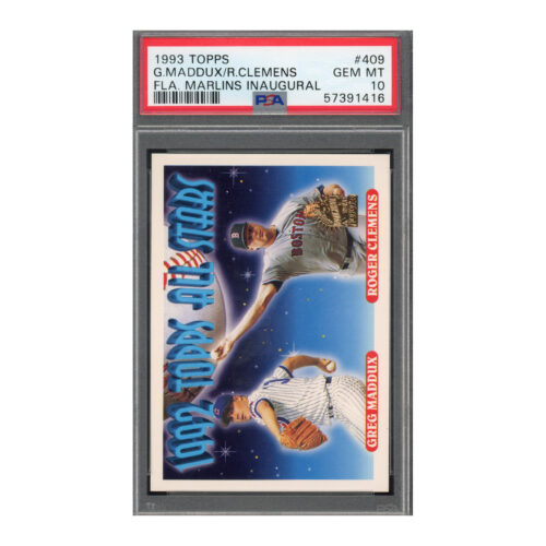 1993 Topps Marlins Inaugural #409 Clemens Maddux PSA 10