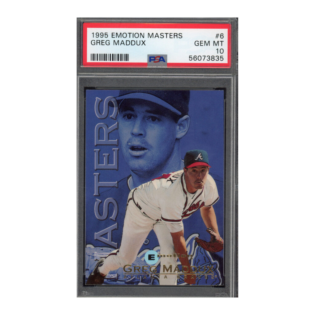 1995 Emotion Masters #6 Greg Maddux PSA 10