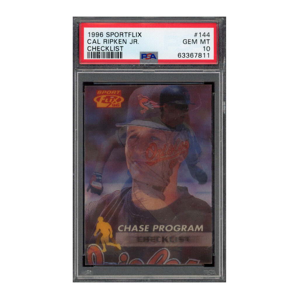 1996 Sportflix #144 Cal Ripken PSA 10