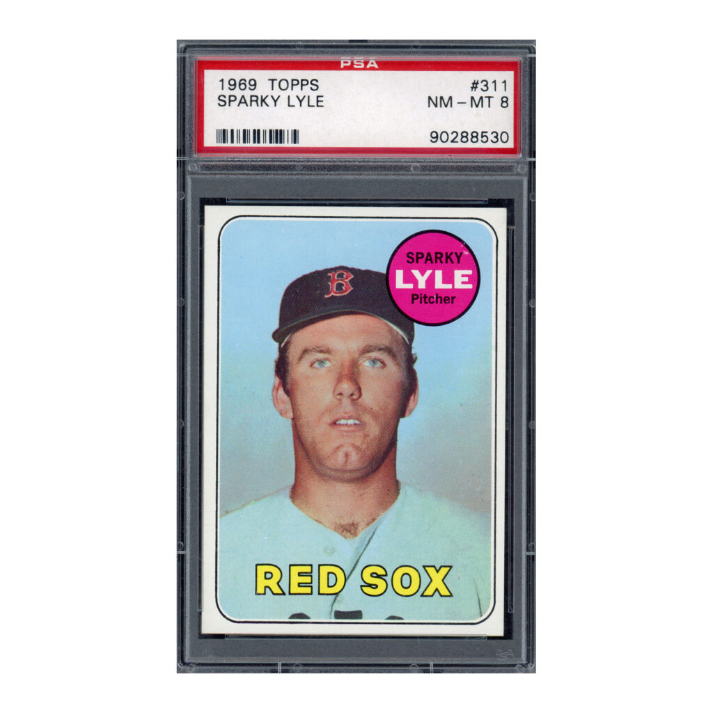 1969 Topps #311 Sparky Lyle PSA 8