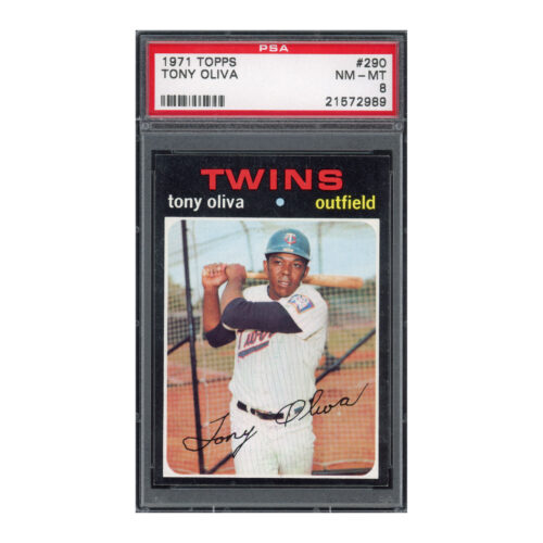 1971 Topps #290 Tony Oliva PSA 8