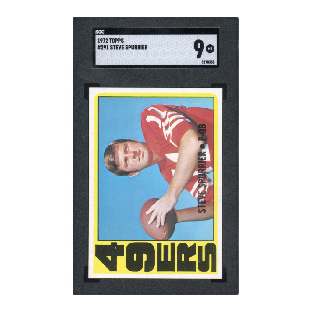 1972 Topps #291 Steve Spurrier SGC 9
