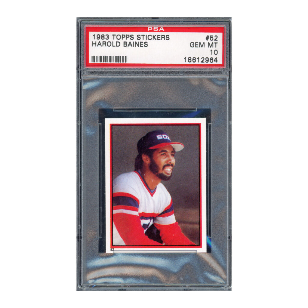 1983 Topps Stickers #52 Harold Baines PSA 10