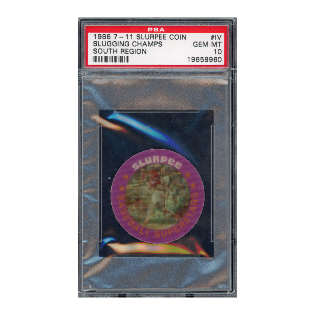 1986 7-11 Slurpee Coin South Region Harold Baines PSA 10