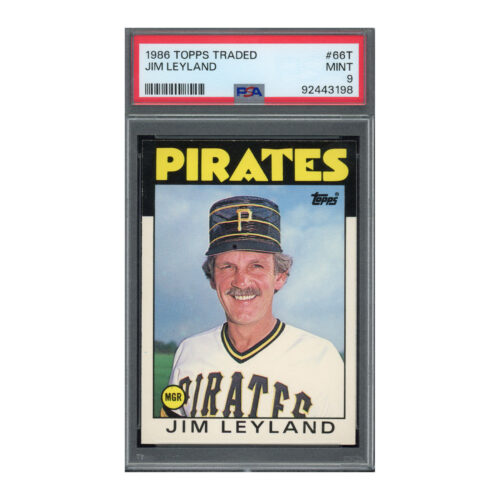 1986 Topps Traded #66T Jim Leyland PSA 9