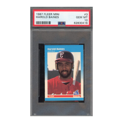 1987 Fleer Mini #3 Harold Baines PSA 10