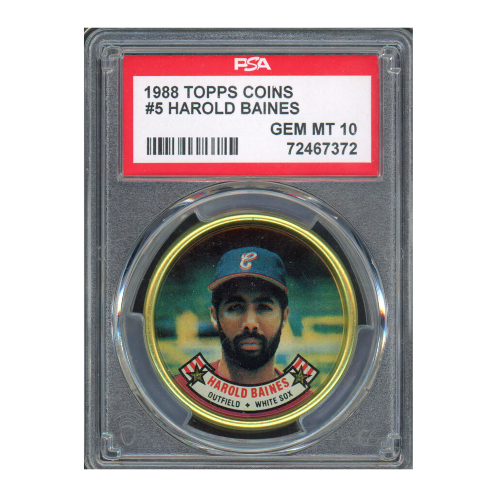 1988 Topps Coins #5 Harold Baines PSA 10
