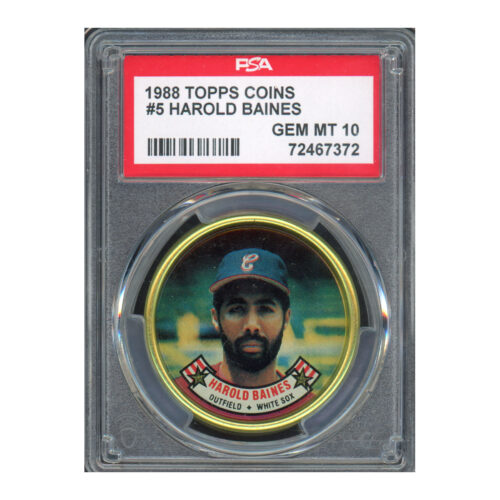 1988 Topps Coins #5 Harold Baines PSA 10