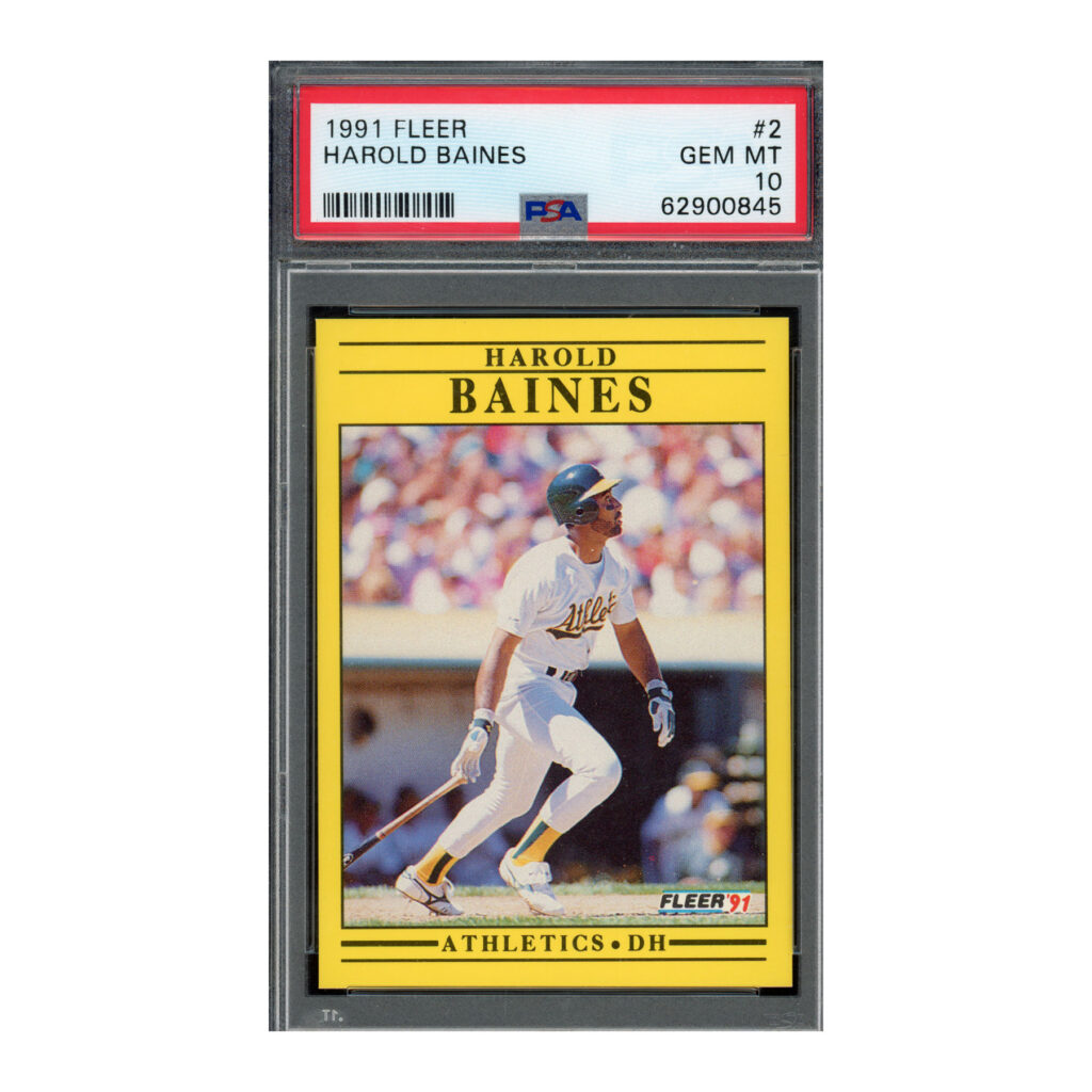 1991 Fleer #2 Harold Baines PSA 10