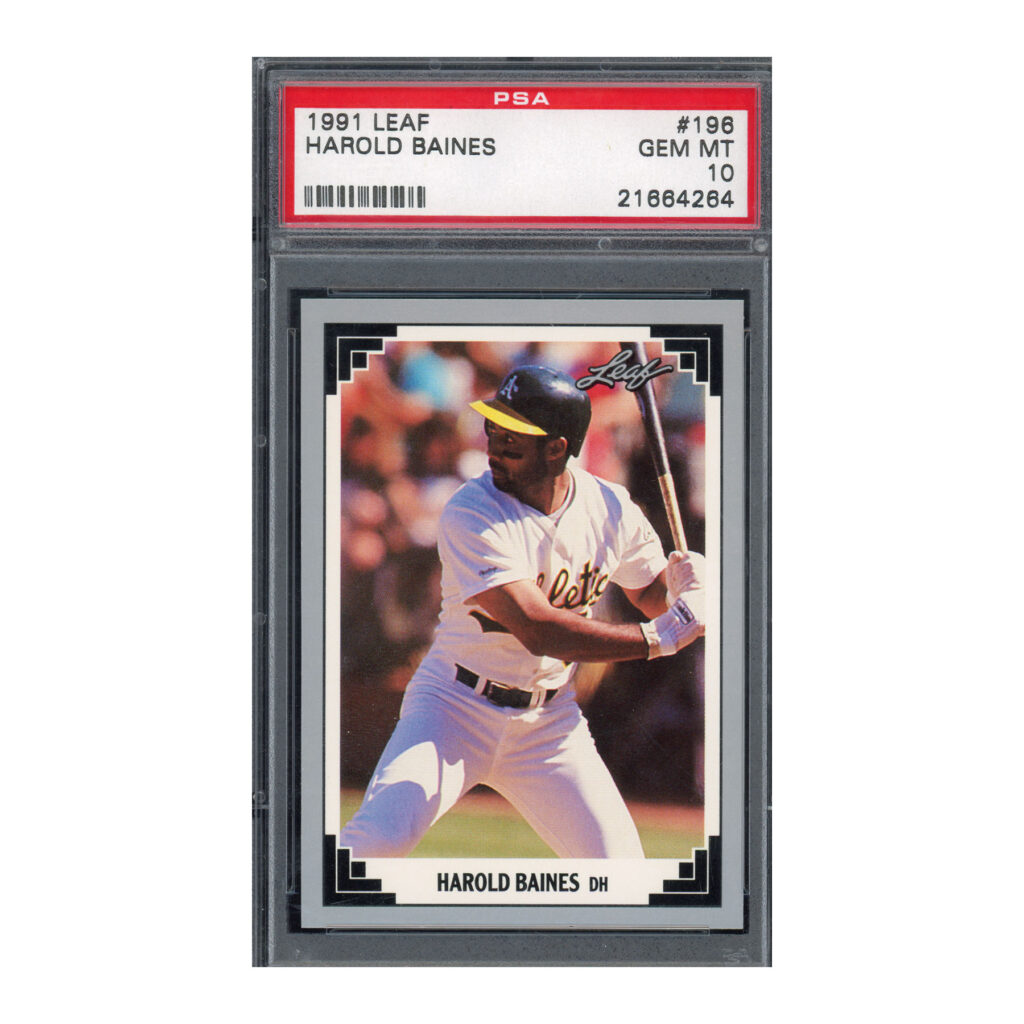 1991 Leaf #196 Harold Baines PSA 10