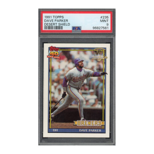 1991 Topps Desert Shield #235 Dave Parker PSA 9