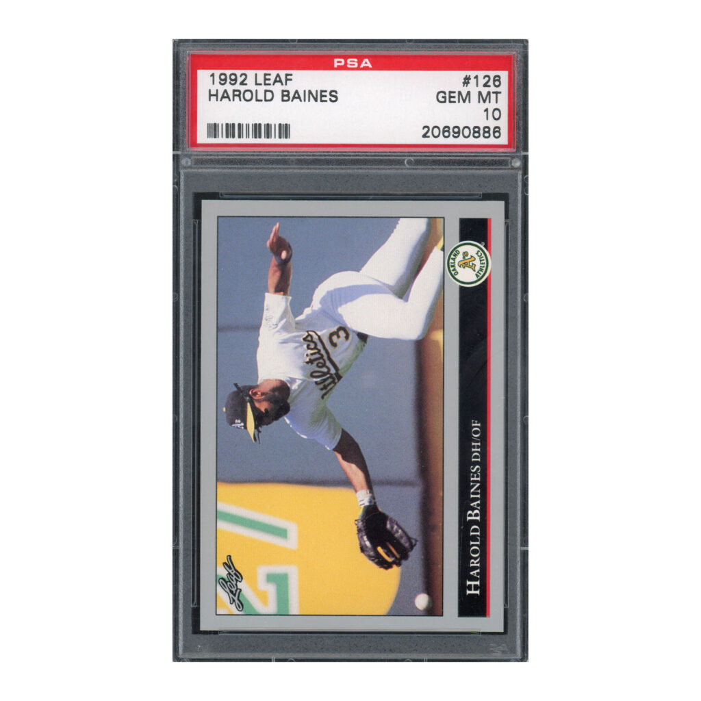 1992 Leaf #126 Harold Baines PSA 10
