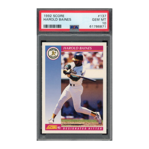1992 Score #137 Harold Baines PSA 10