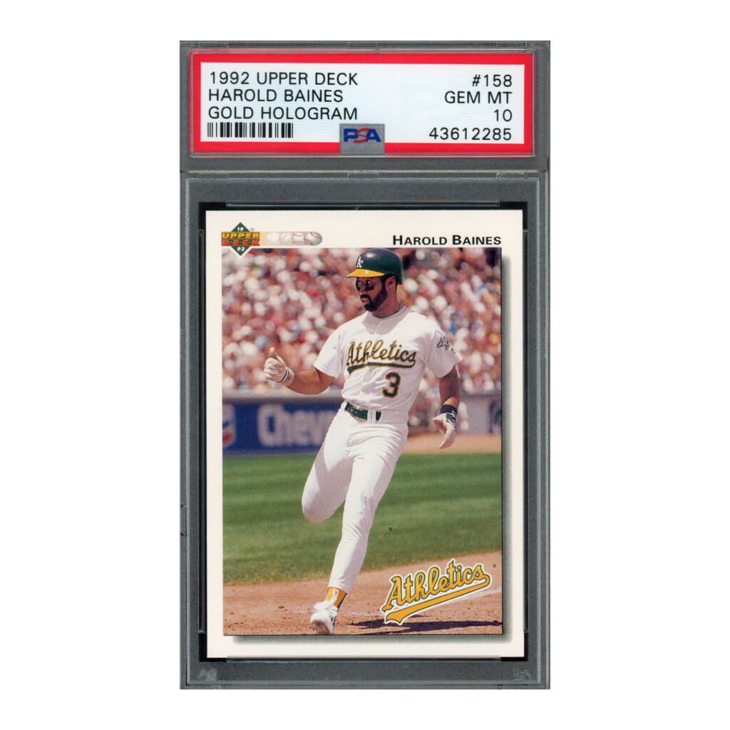 1992 Upper Deck Gold Hologram #158 Harold Baines PSA 10