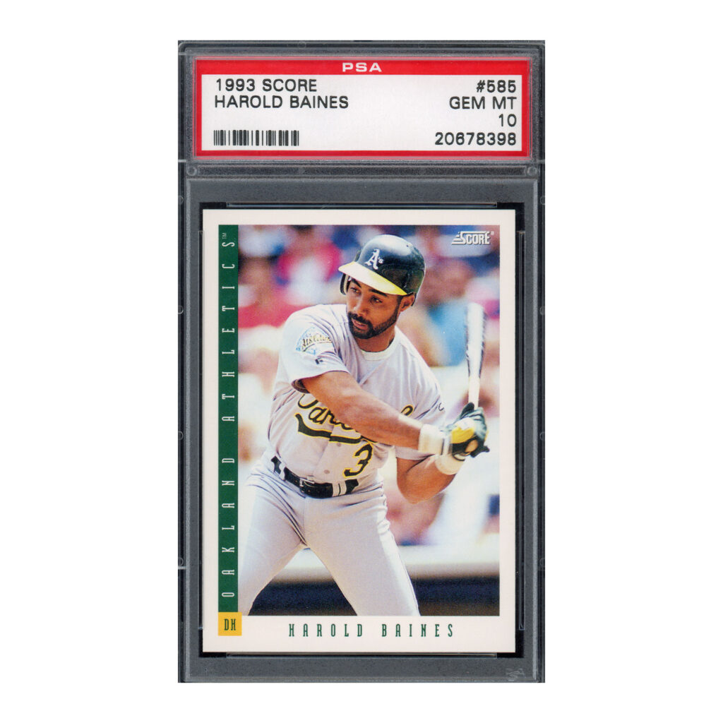 1993 Score #585 Harold Baines PSA 10