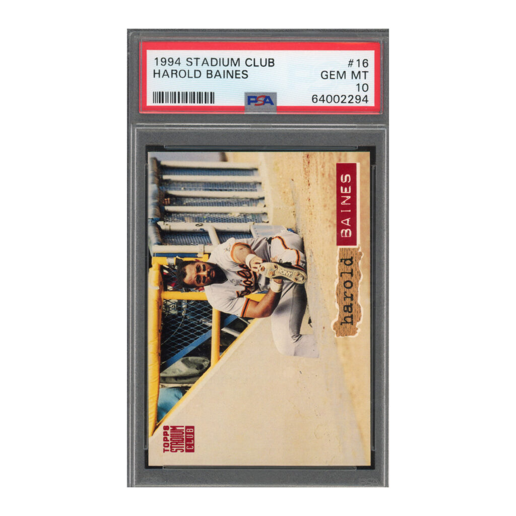 1994 Stadium Club #16 Harold Baines PSA 10