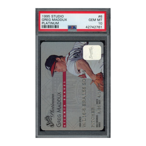 1995 Studio Platinum #6 Greg Maddux PSA 10