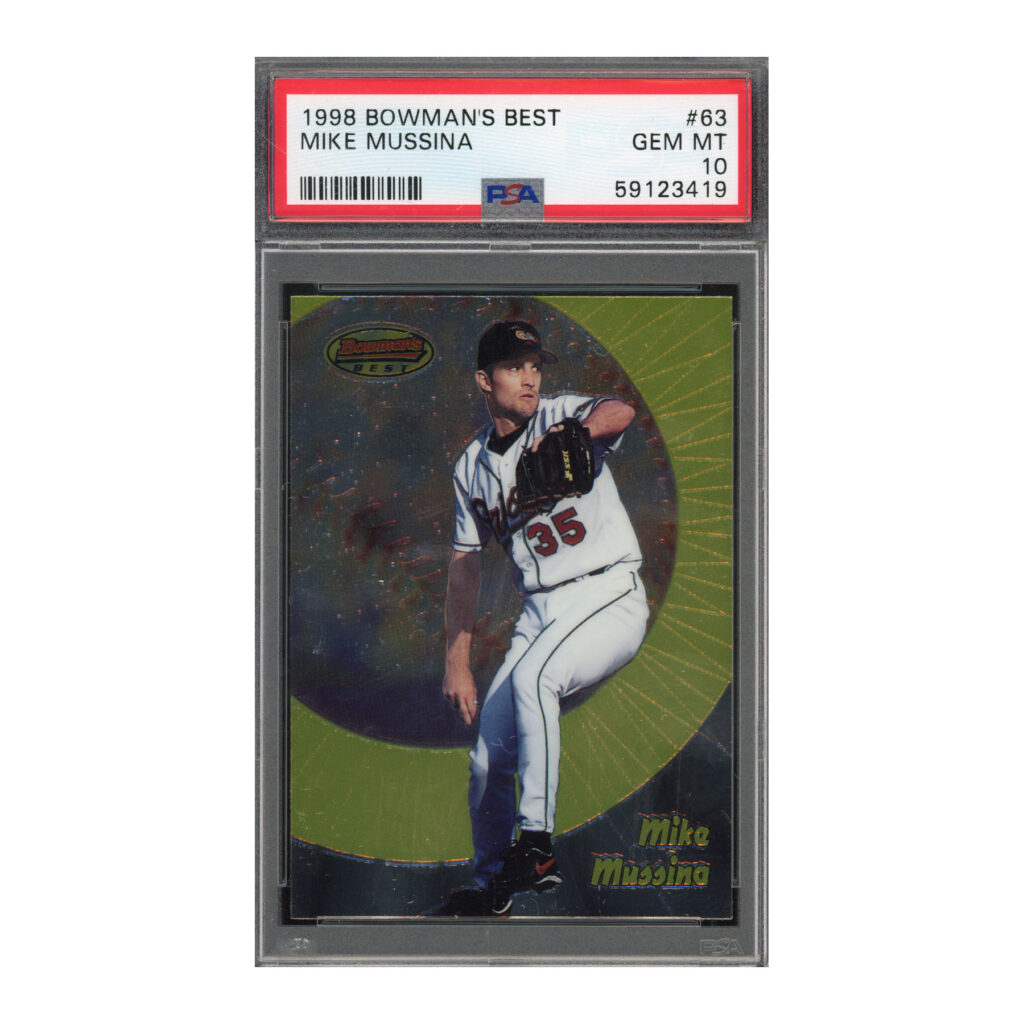 1998 Bowman's Best #63 Mike Mussina PSA 10