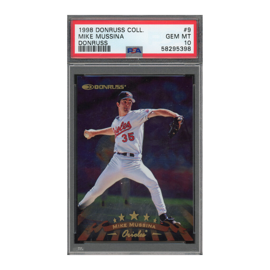 1998 Donruss Prized Collections /560 #9 Mike Mussina PSA 10