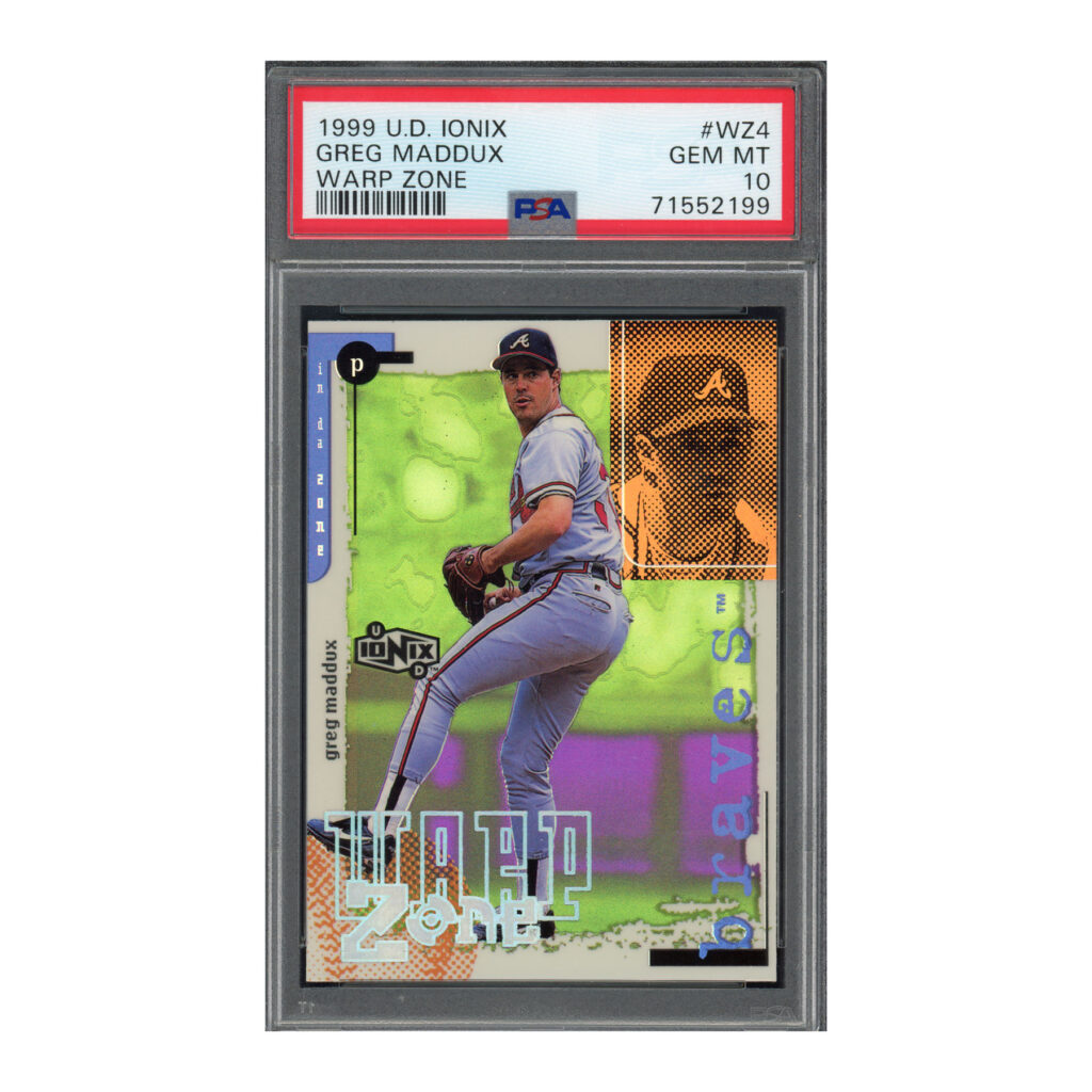 1999 U.D. Ionix Warp Zone #WZ4 Greg Maddux PSA 10